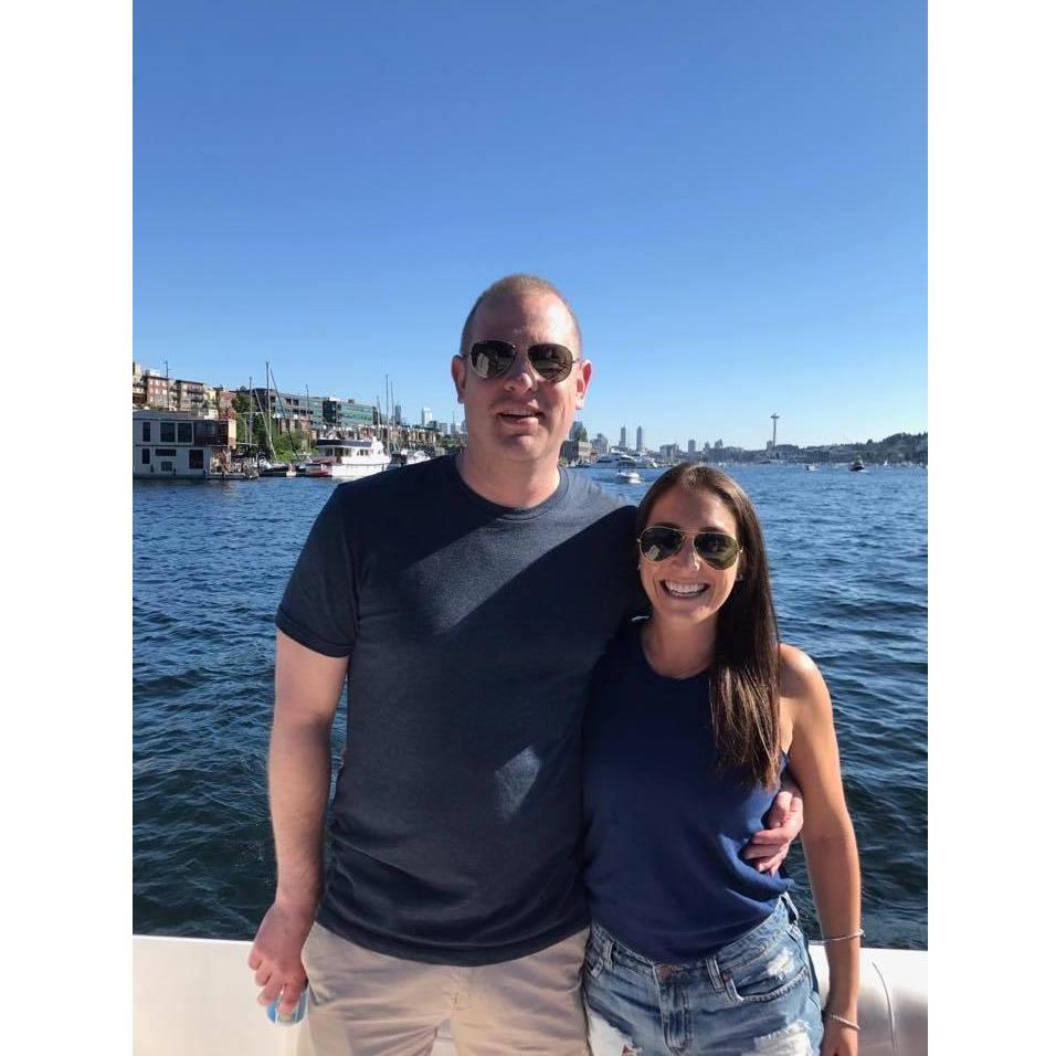 Boating on Lake Washington in Seattle