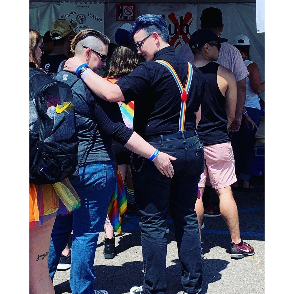 A perfect moment captured at Pride