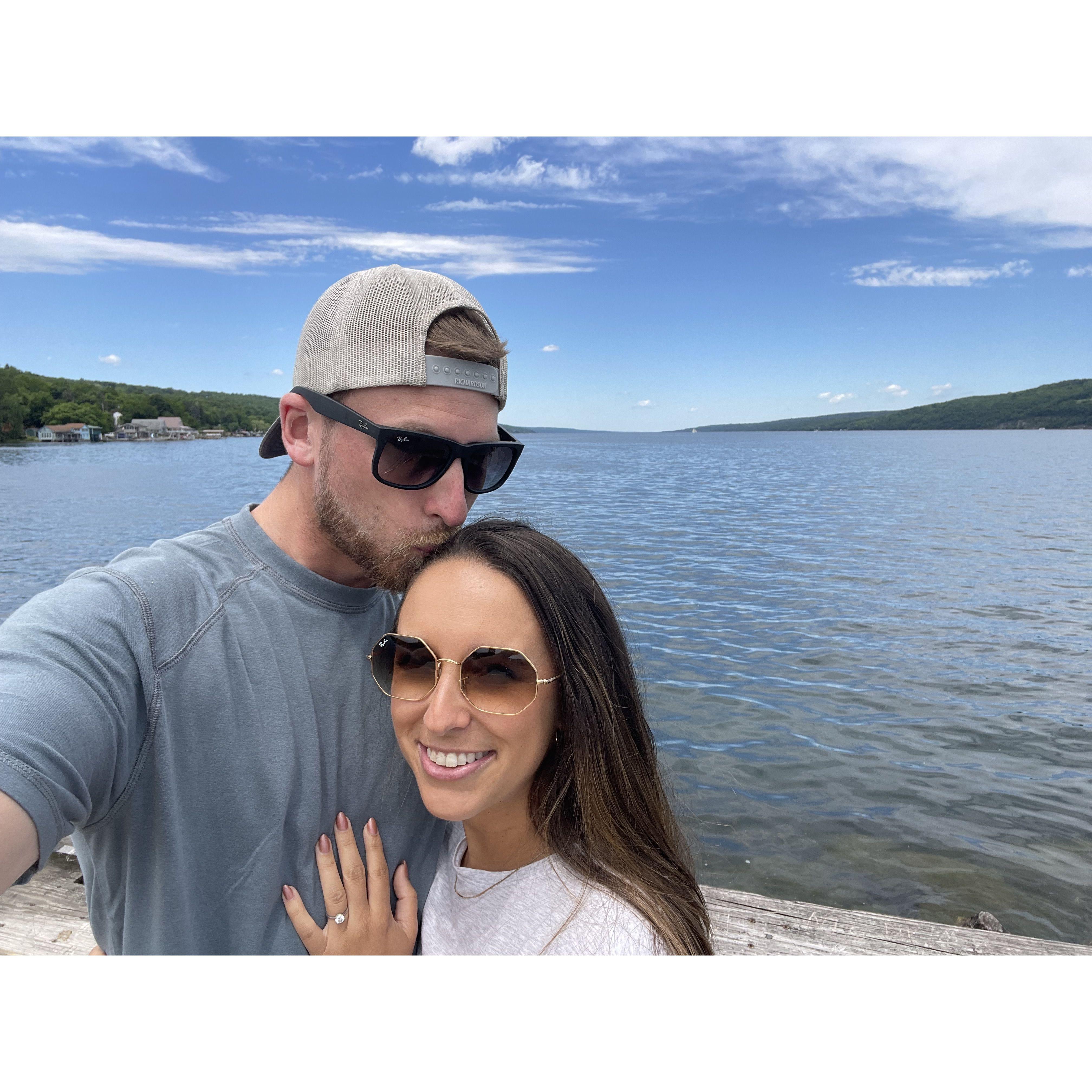 Seneca Lake after hiking at Watkins Glen State Park!
