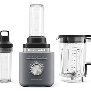KitchenAid® Pure Power Blender with 2 Personal Blending Jars - Matte Charcoal Grey | KitchenAid US