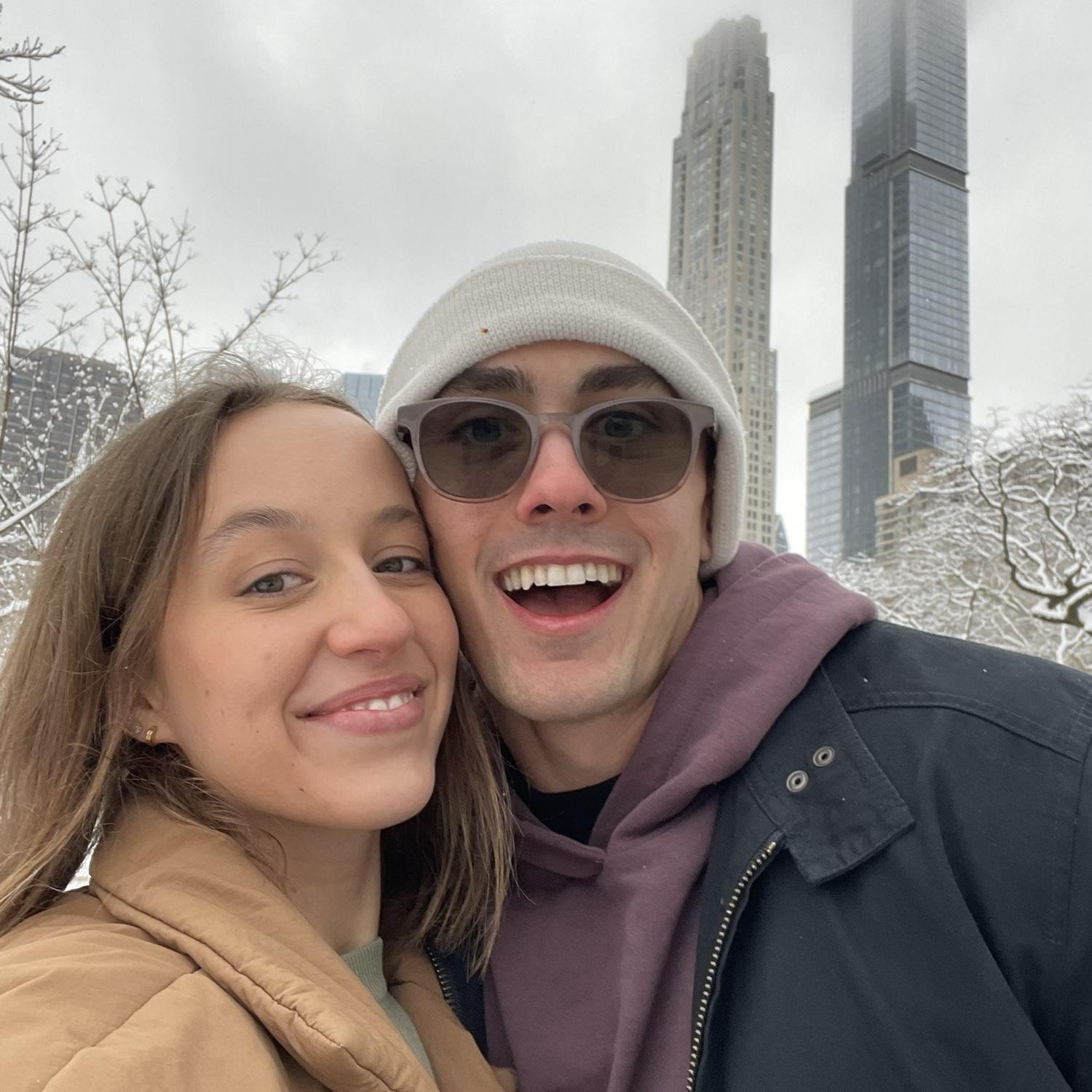 Snowy morning in NYC
