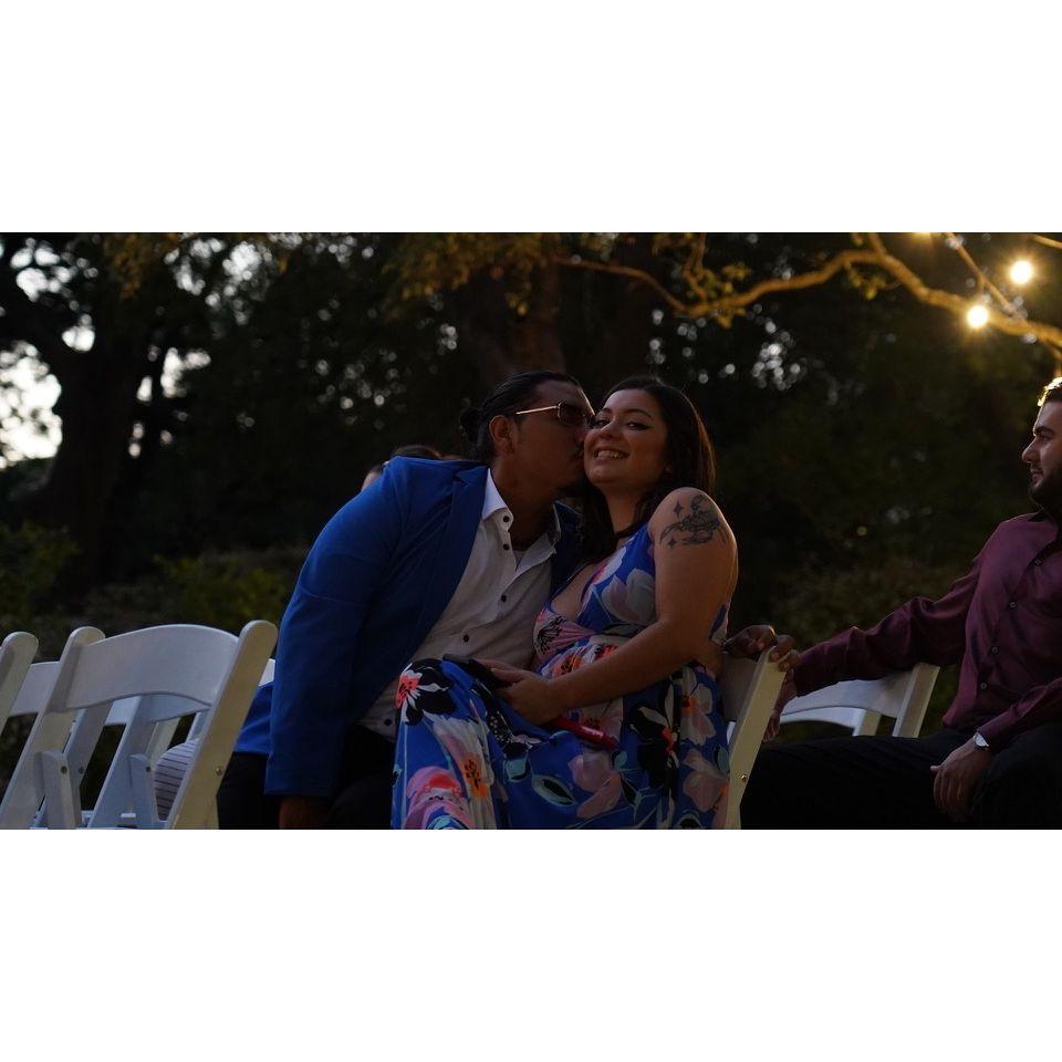 Our first wedding together