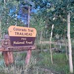 Colorado Trail Section #6 trailhead