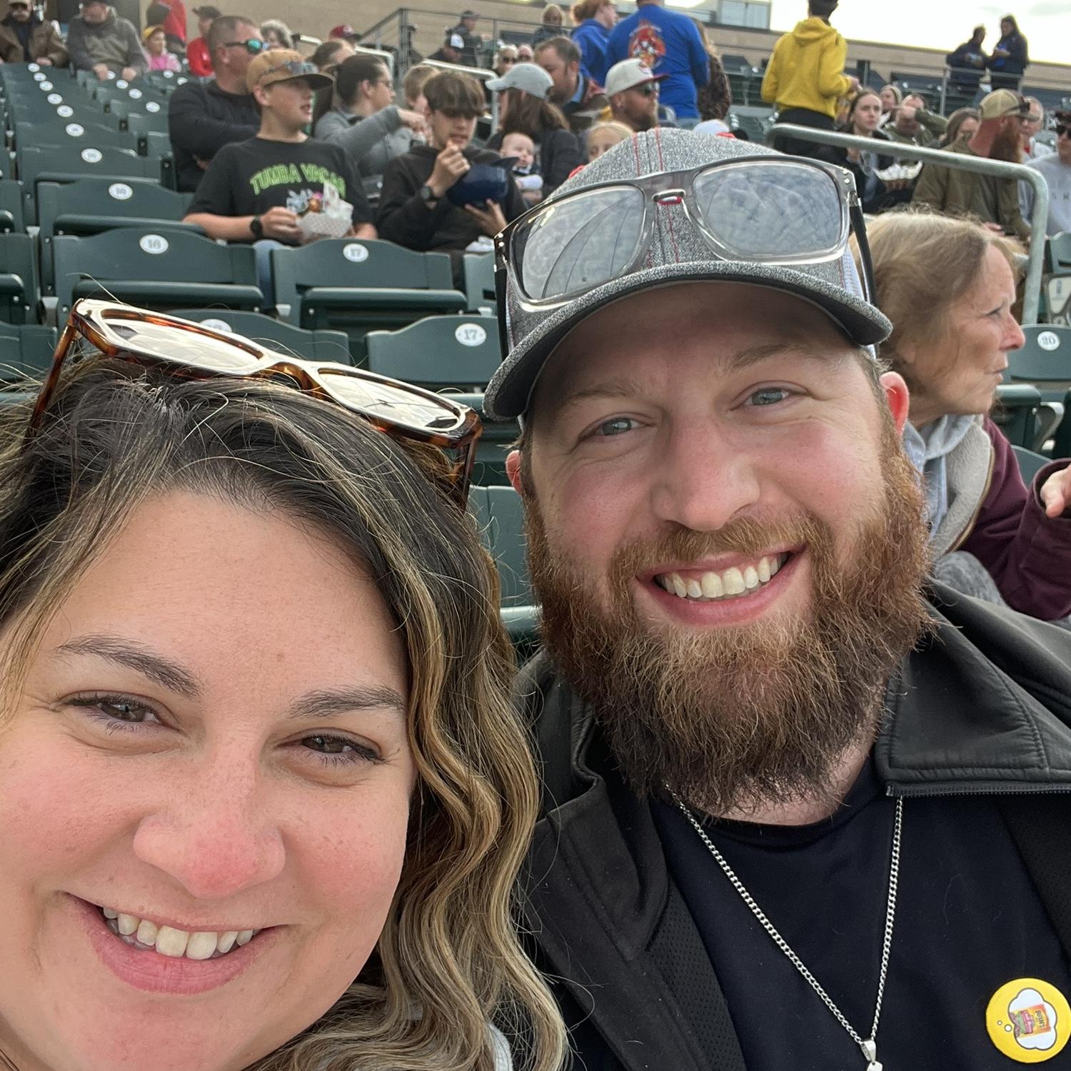 Our first baseball game together go Windsurge! ⚾️