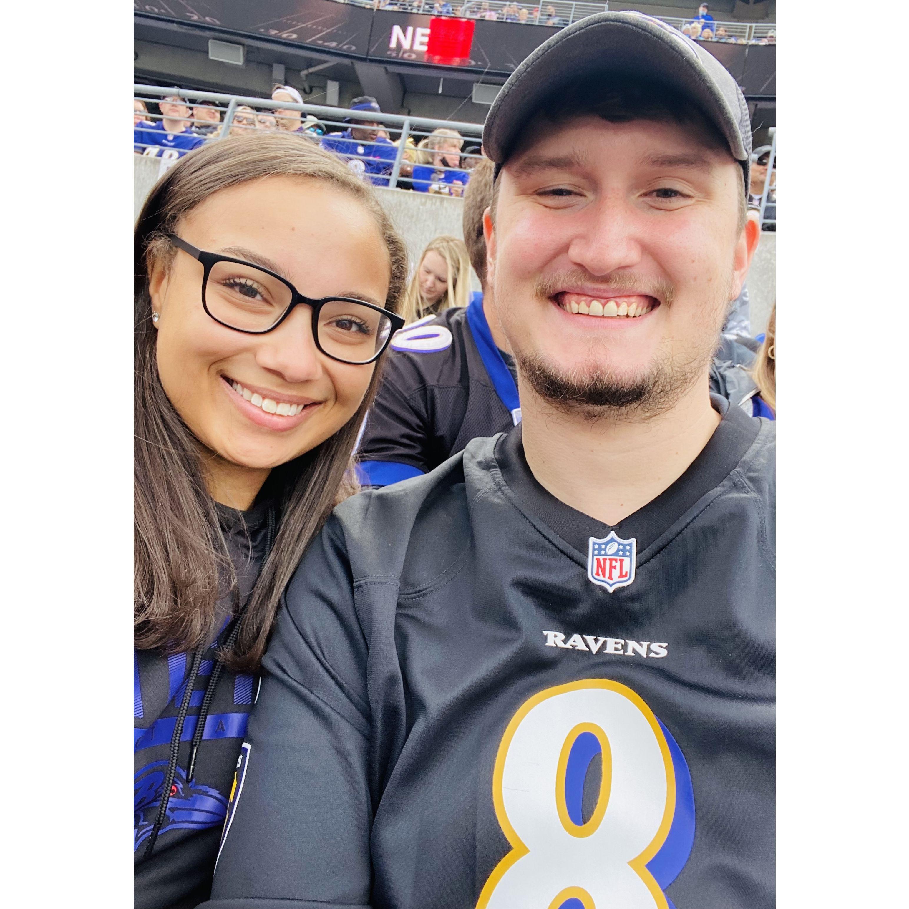 First Ravens game together!