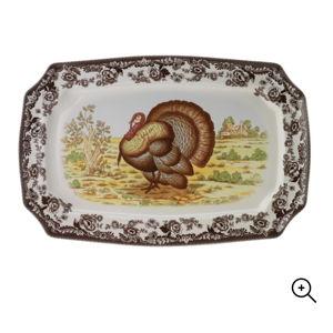 Woodland Rectangular Platter 17.5 Inch, Turkey