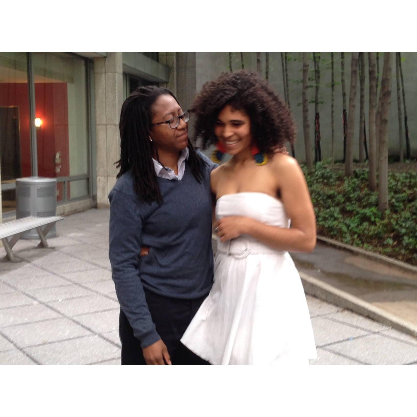 2014, Kirya's graduation from grad school.
