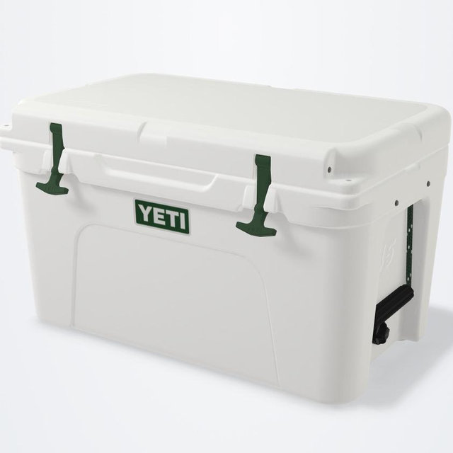 White YETI cooler
