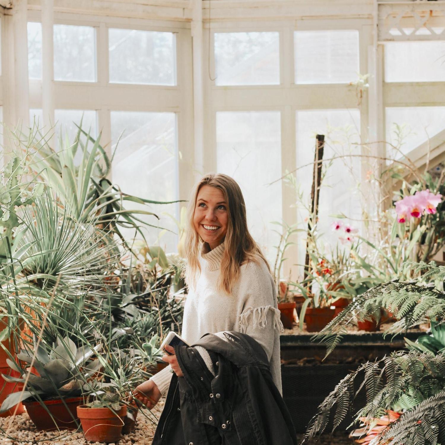 Hanging out in a greenhouse right after Seth asked Jenny to be his GIRL on December 16, 2017.