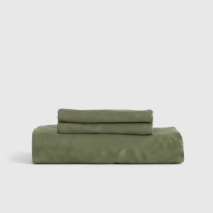 Bamboo Fitted Sheet Set in Olive