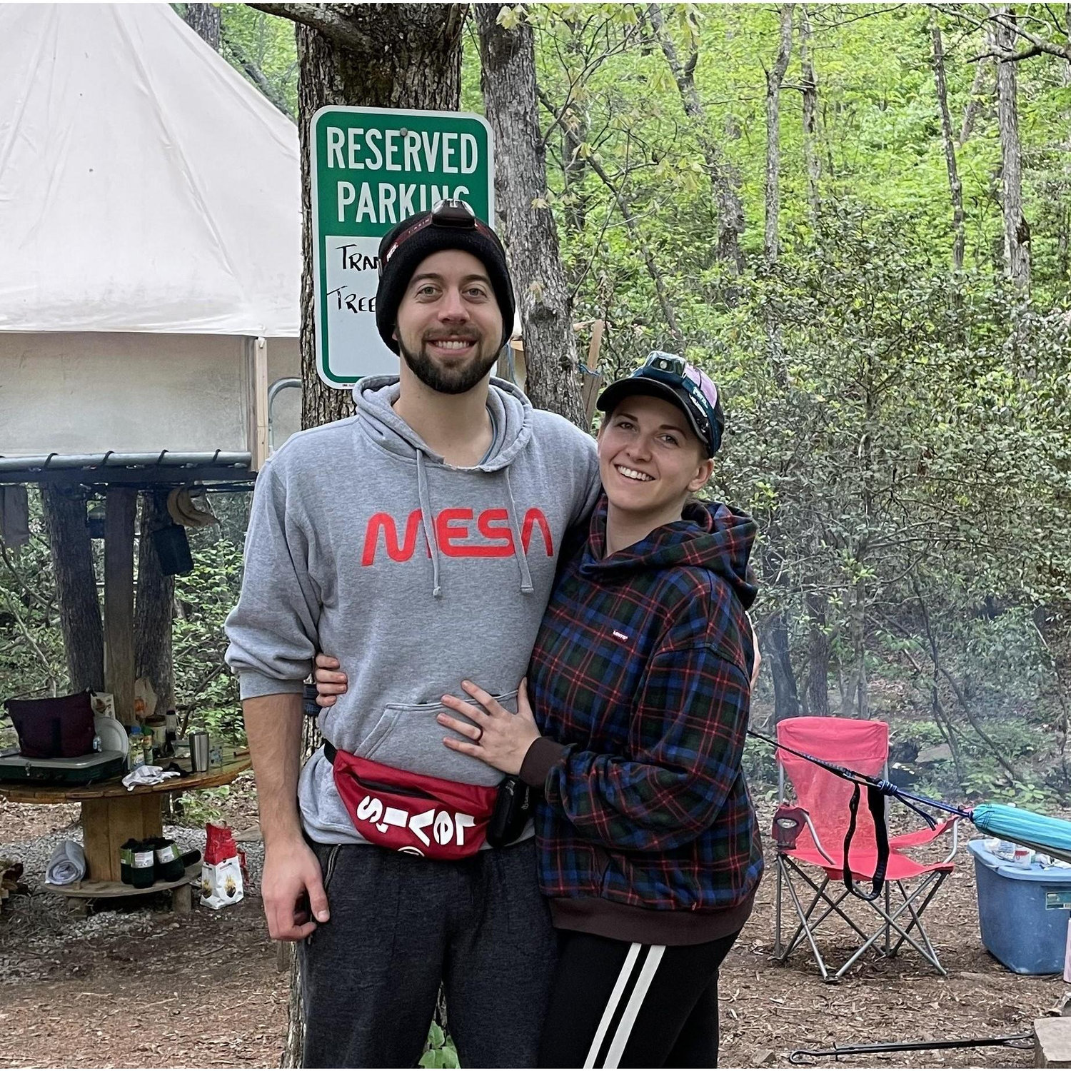 We love camping. Camping is our favorite.