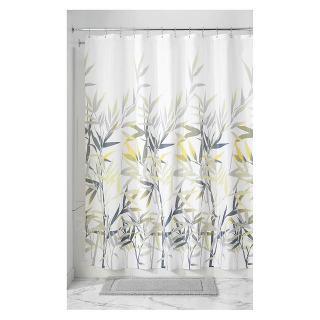 Leaf Shower Curtain Yellow/Gray - iDESIGN