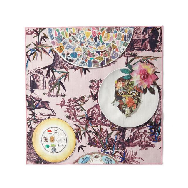 Folie Rose Pink Dinner Napkins, Set of 4