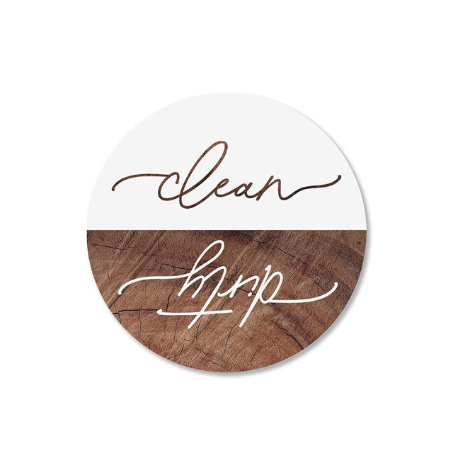 Calla Collections Clean/Dirty Magnet for Dishwasher, Double-Sided Kitchen Gadget Gift, Easy-to-Read Strong Magnetic Indicator Sign for Home Decor and Organization