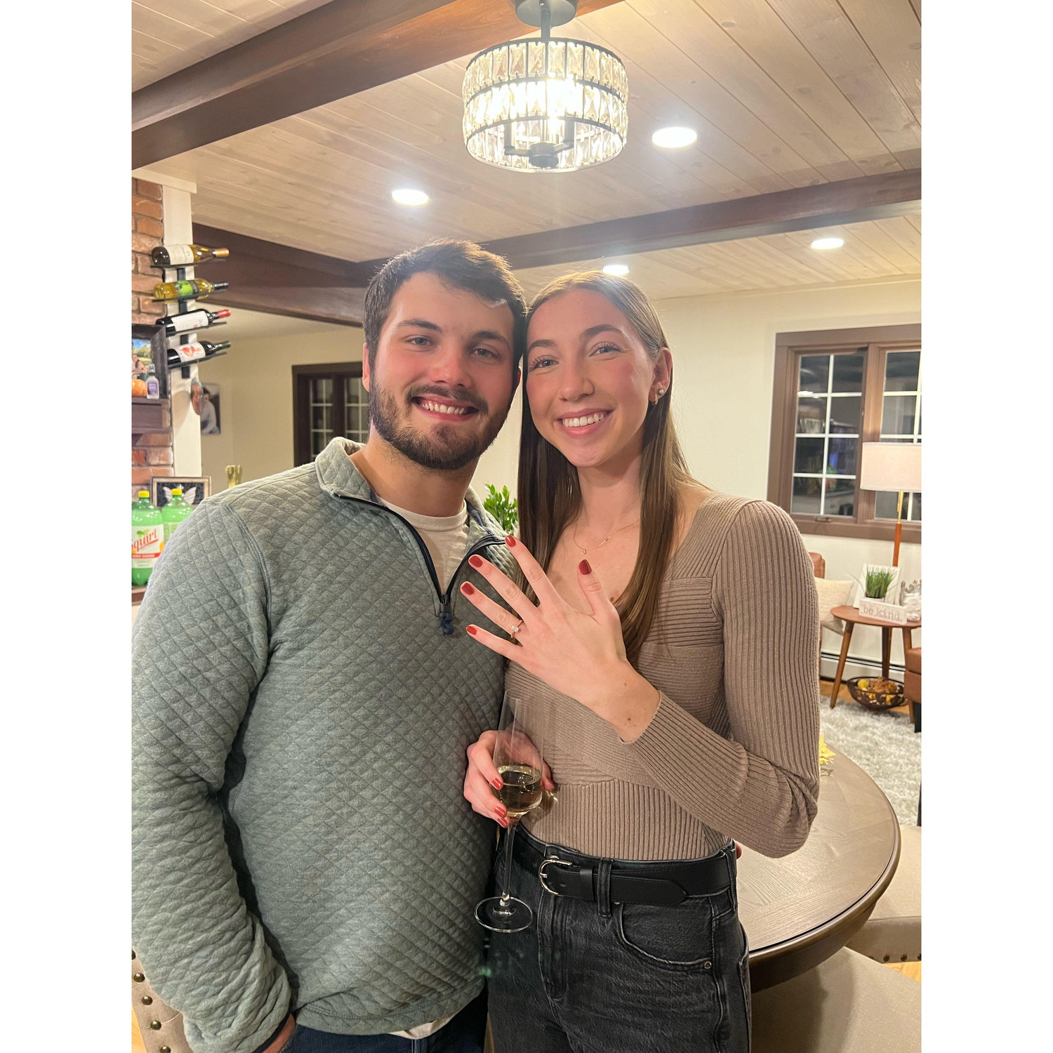 The night we got engaged!