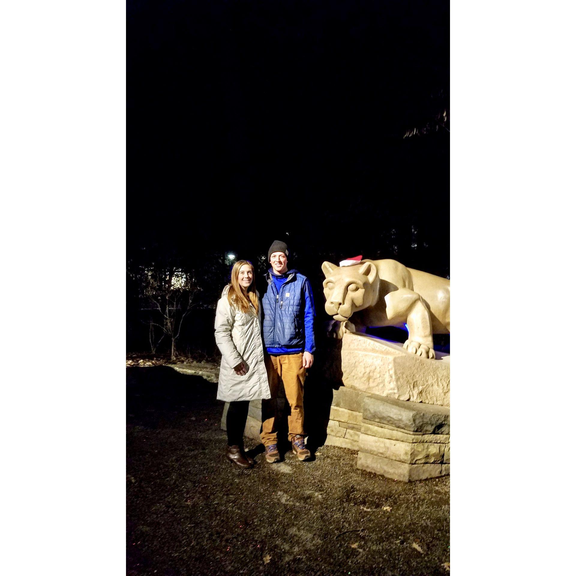 When we first started dating, Nick surprised me at my parent's house.