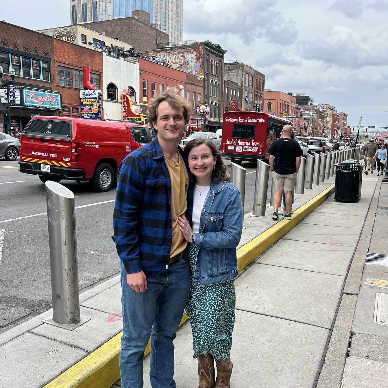 In our first few weeks of dating, we took a trip to Nashville, TN! We went with our friends Blair and Skrollan.
