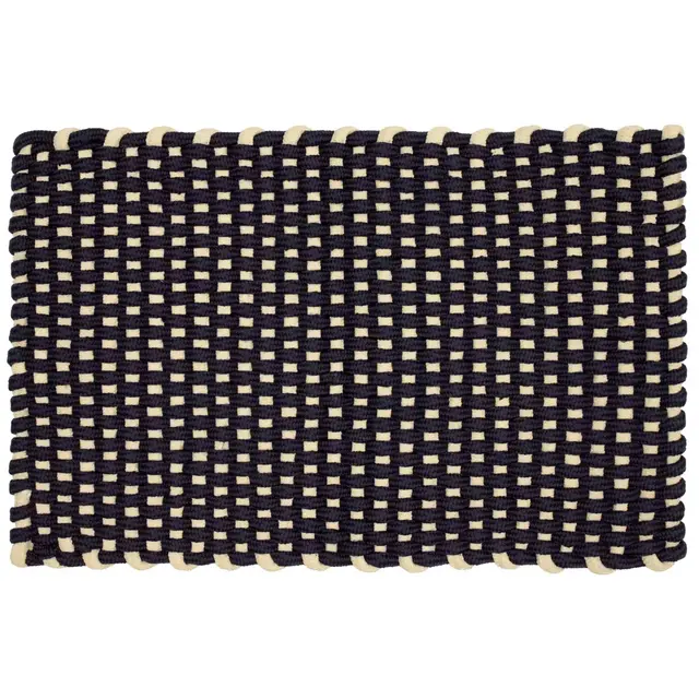 Bee & Willow™ 18" x 30" Nautical Rope Door Mat in Navy