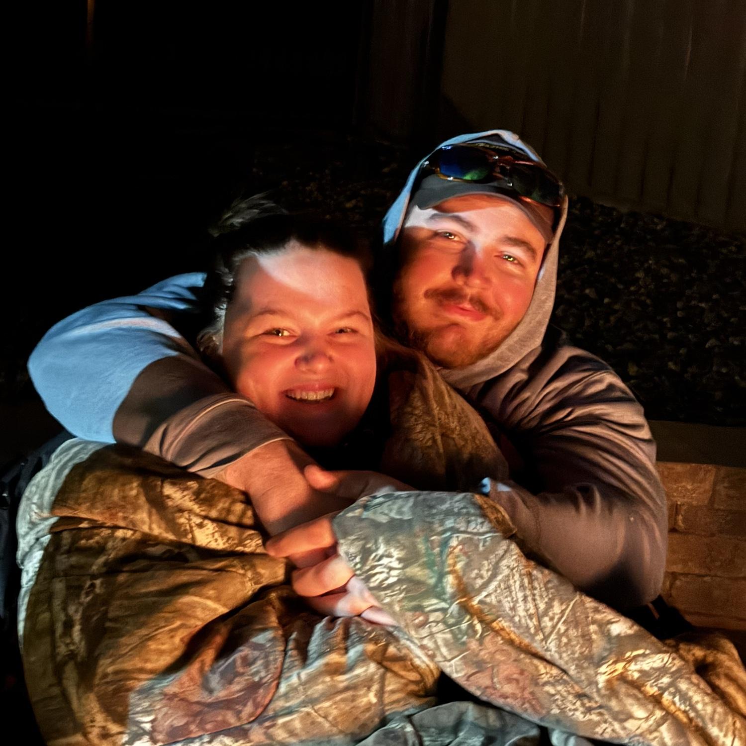 Fireside with Dylan’s family!