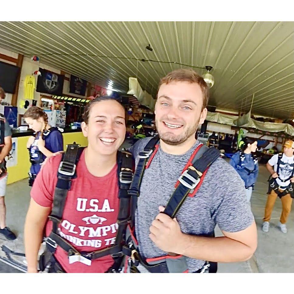Skydiving for our 2nd anniversary