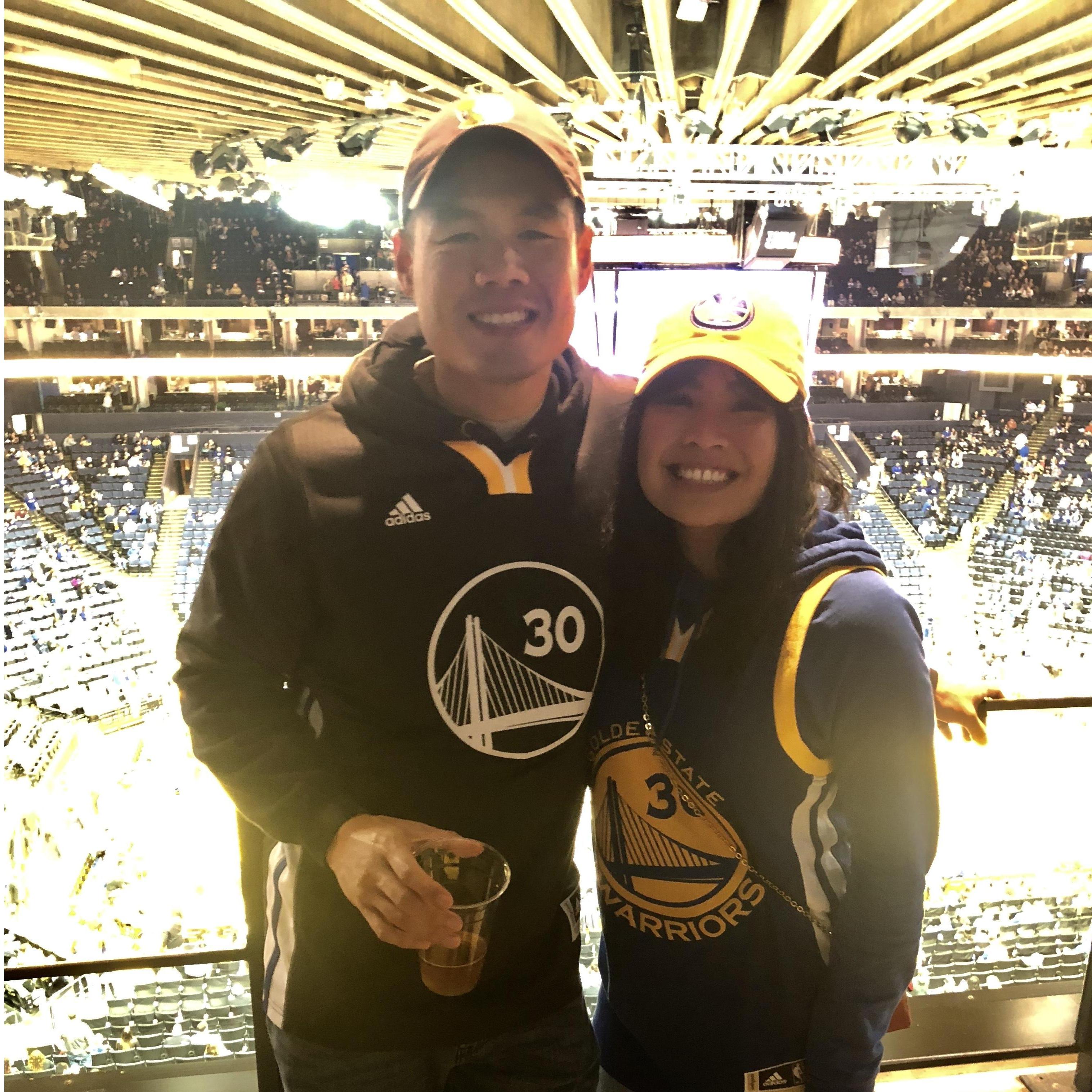 First warriors game together! Photocred: Cindy