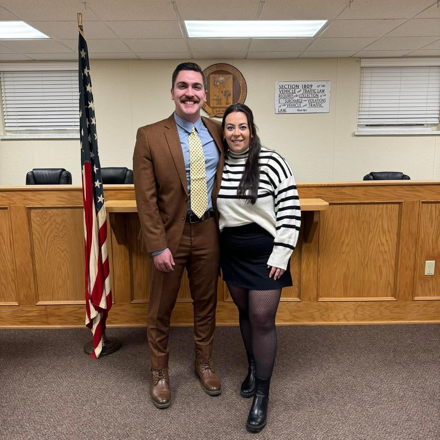 The day Matt was sworn in for his second term of councilman