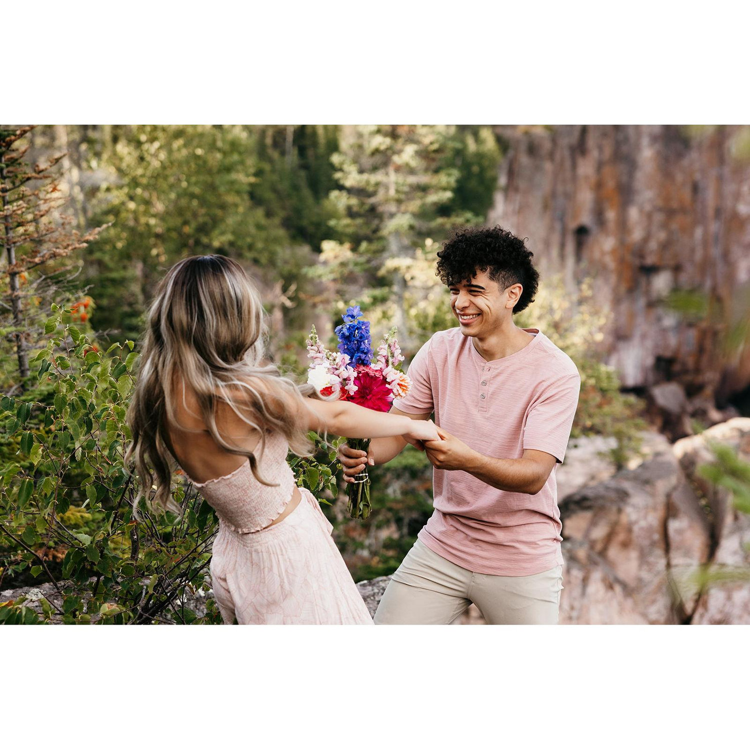 Engagement photo session at Palisade Head...