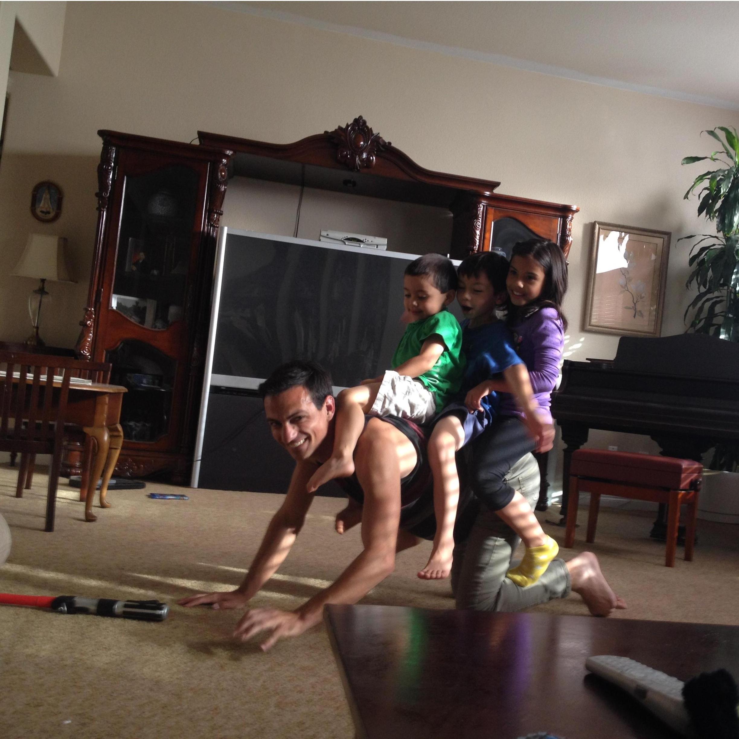 He won my heart when he won over my siblings hearts.