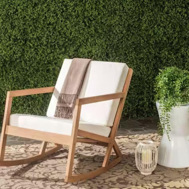 Brown and Beige Patio Chairs