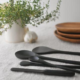 Rae Dunn Heritage 6-Piece Noir Ebonized Kitchen Utensil Set