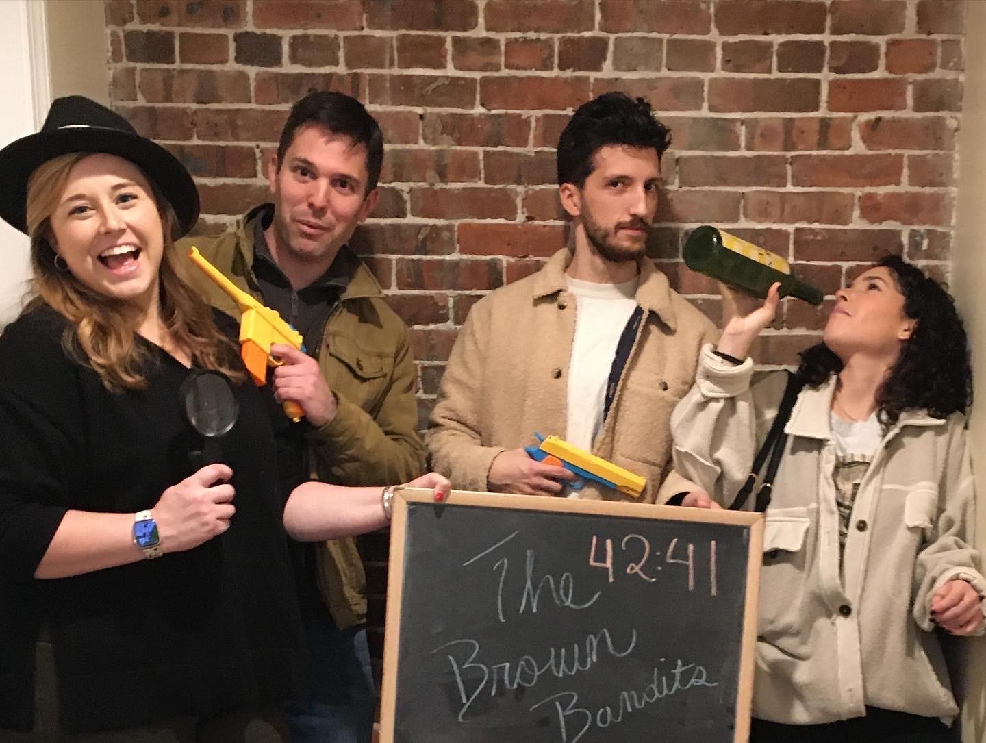 Escape room with friends of the bride and groom