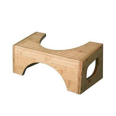 7"/9" Two in One Bamboo Toilet Step Stool Brown - Squatty Potty