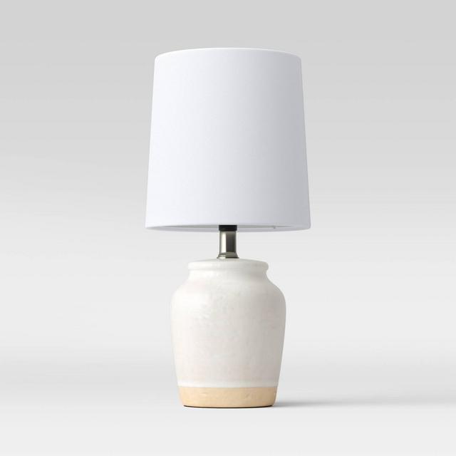 Textural Ceramic Mini Lamp White - Threshold™