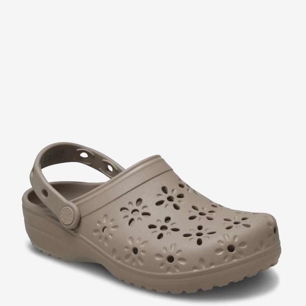 Crocs Floral Cut Out Clog - Women's - Free Shipping | DSW