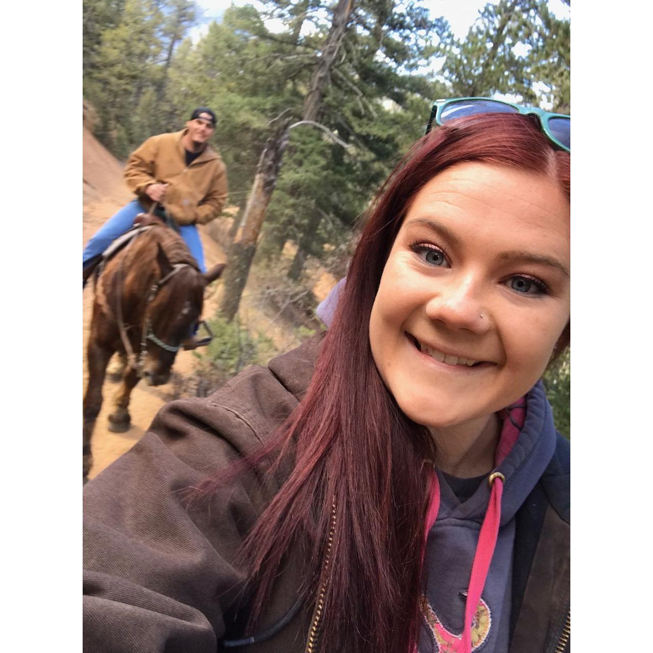 We went to Colorado & got to go ride at the stables that Scott used to work at!
11/16/2017