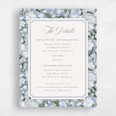 Powder Blue Wedding Enclosure - Annika