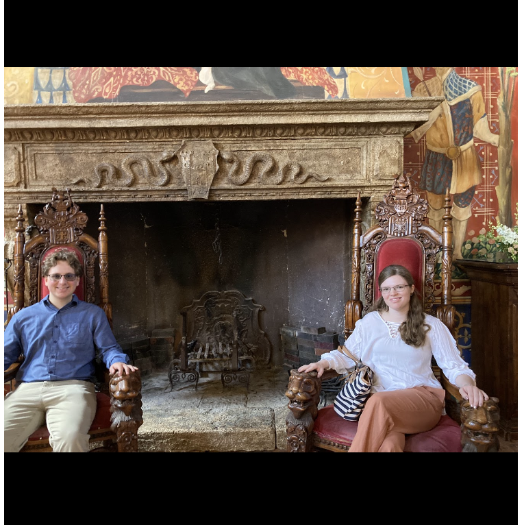 The King and Queen have found their thrones.