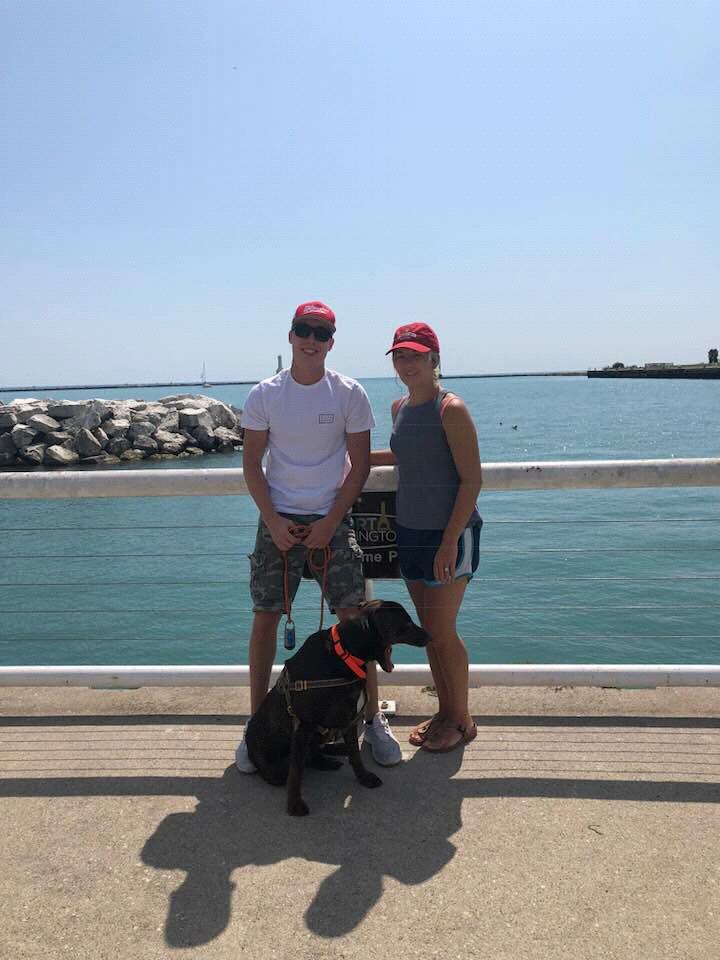 Our first picture after moving to Mequon. This is actually in Port Washington where Afton teaches 2nd Grade.