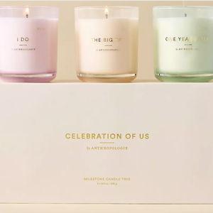 Nostalgia Wedding Gift Candles, Set of 3