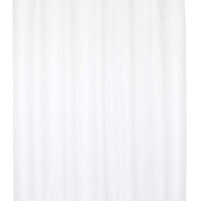 Barossa Design Waterproof Fabric Shower Curtain or Liner Hotel Quality, Machine Washable, White Shower Curtain Liner for Bath Tub, 72x72 Inches