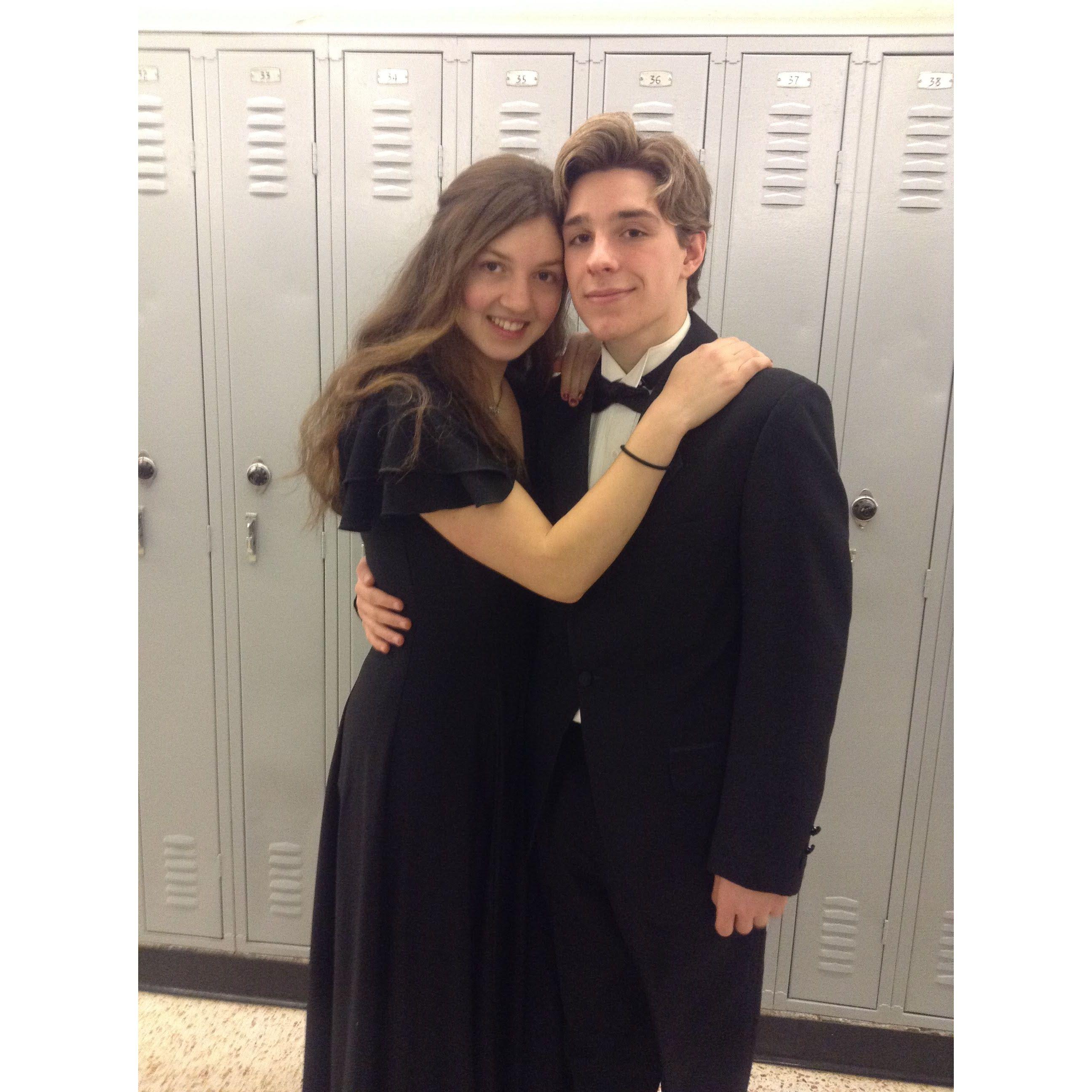 First Time Seeing Sam in a Tuxedo (Band Concert) 3/9/2018