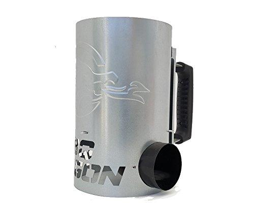BBQ Dragon Chimney of Insanity Charcoal Starter - The Fastest and Easiest Charcoal Chimney Starter for BBQ Grills