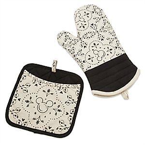 Mickey Mouse Icon Potholder and Oven Mitt Set - Disney Kitchen