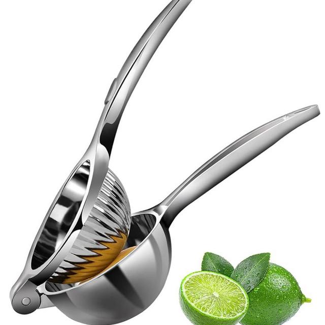 Rekix Lemon Squeezer, Heavy Duty Lemon Juicer, Stainless Steel Lime Squeezer, Manual Citrus Press, Orange Juicer Handheld, Hand Press Fruit Juicer, Exprimidor De Limones