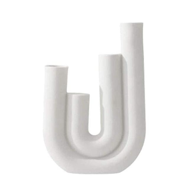 Baoblaze Candle Holders, Dia 2cm Candlelight, Table Stand Candlestick, Modern Abstract Candelabra Home Decorations for Valentine Christmas Wedding Dinning - 17x12cm