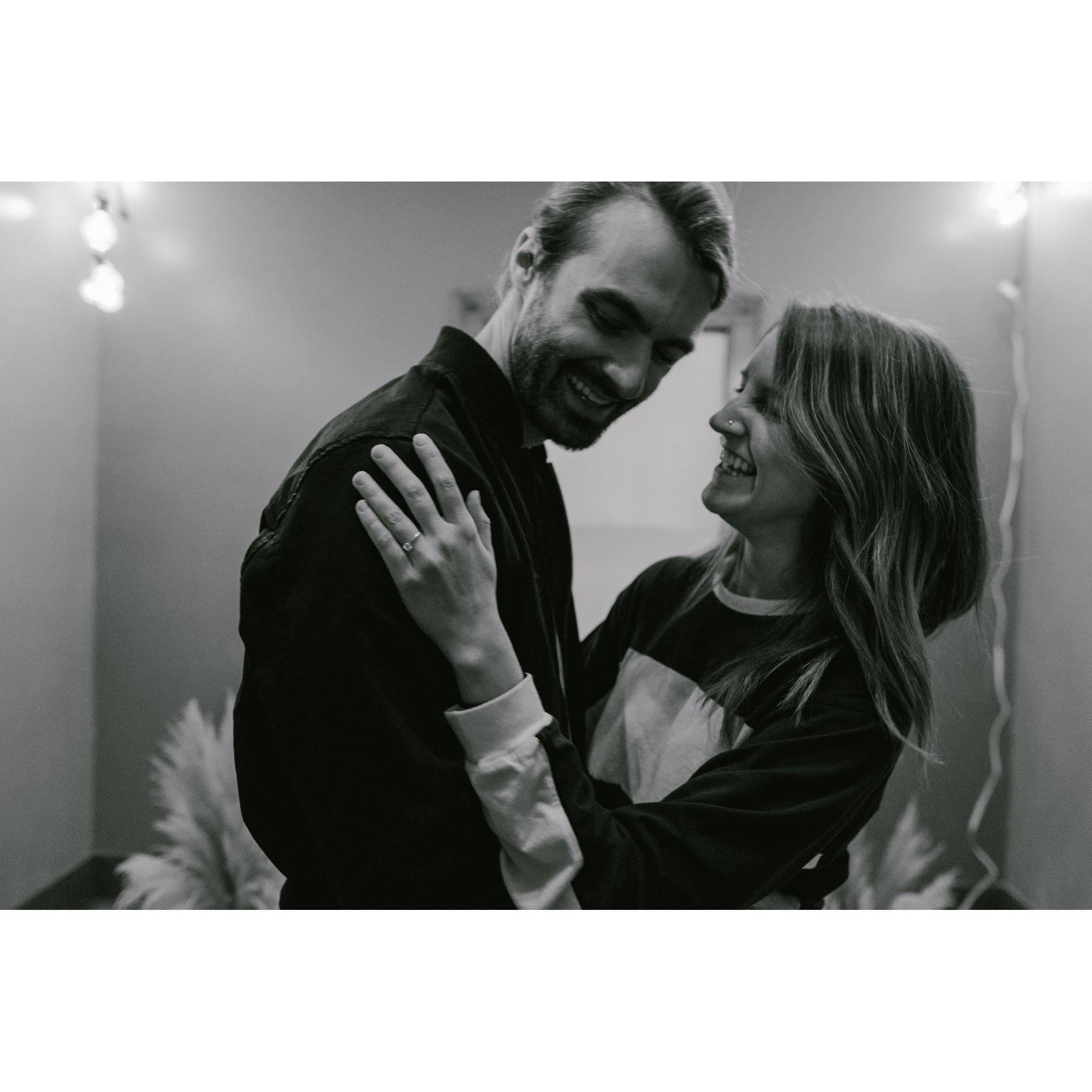 The day Shayne proposed AND announced he bought the house for us (the man always goes big).