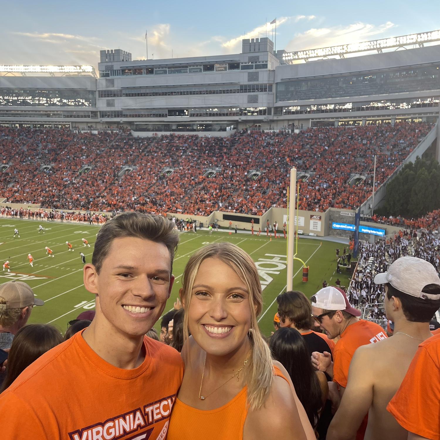 Virginia Tech football game! Go Hokies!!