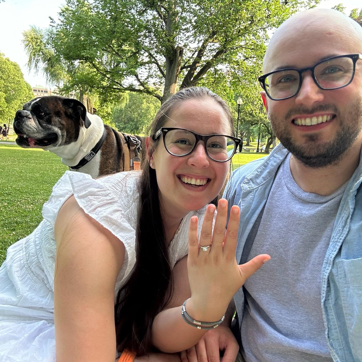 The proposal! (featuring Brisket)