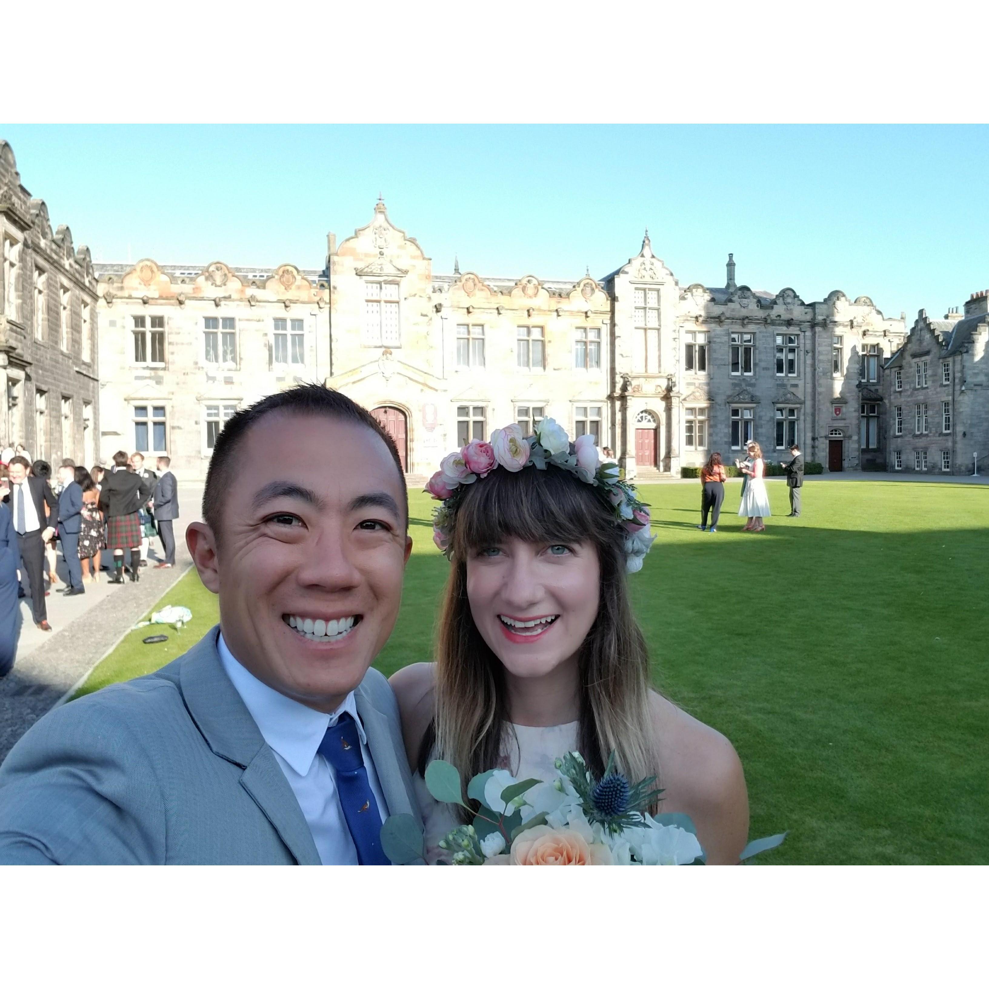 Maureen and Ben's wedding in St. Andrews