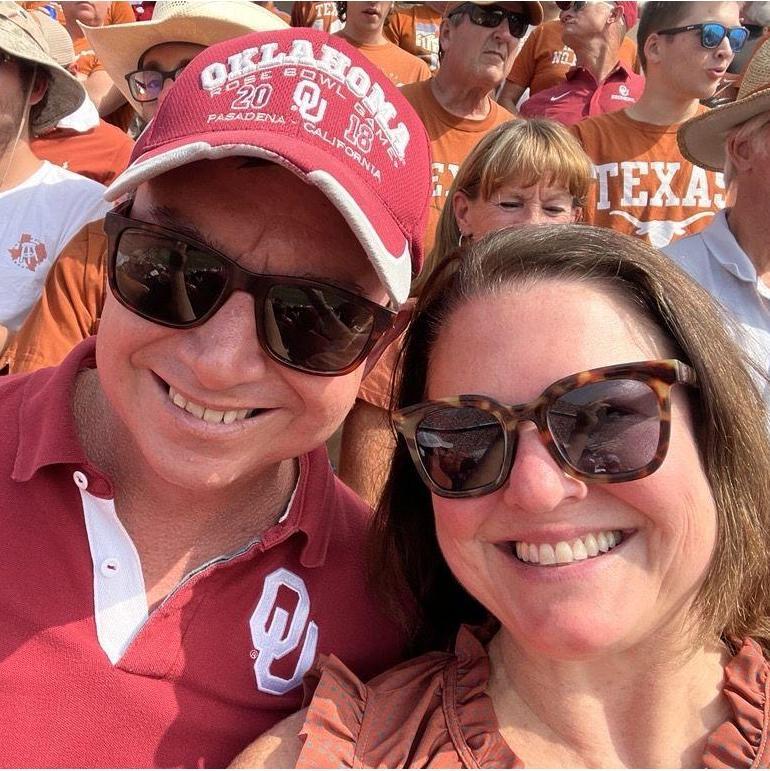 Todd at TX OU Game (before he left in Q2)
